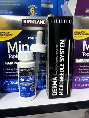 Kirkland Minoxidil and Derma Stamp