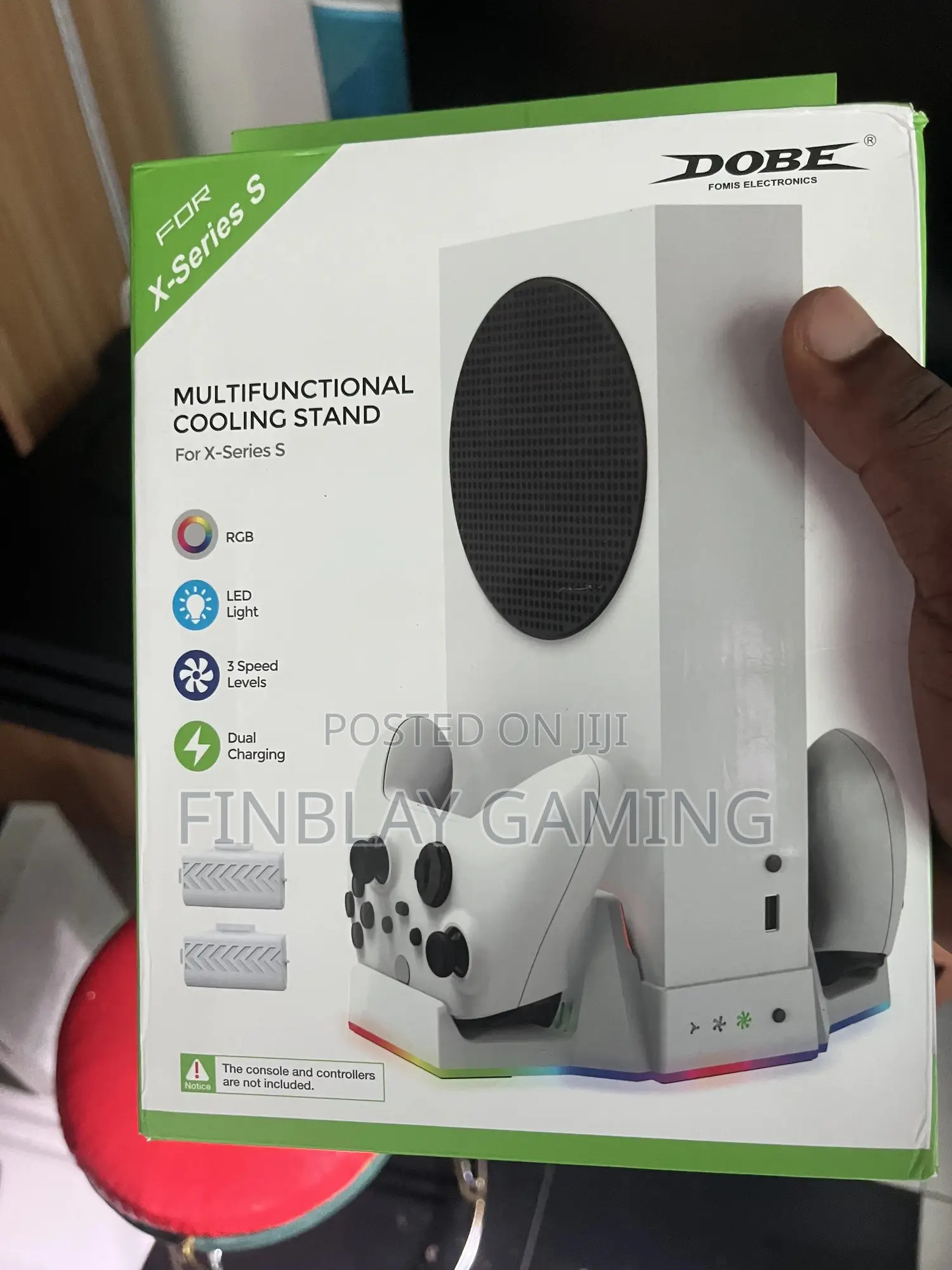 Xbox Series S Cooling Stand With Controller Rechargeable Battery