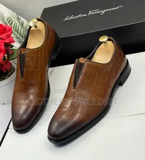 Salvatore Ferragamo Alligator-Leather Loafers