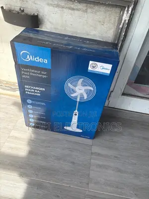Midea Standing Rechargeable Fan With Strong Airflow
