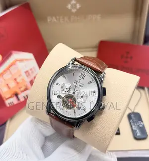 Patek Philippe Mechanic/Automatic Watch With Genuine Leather Straps