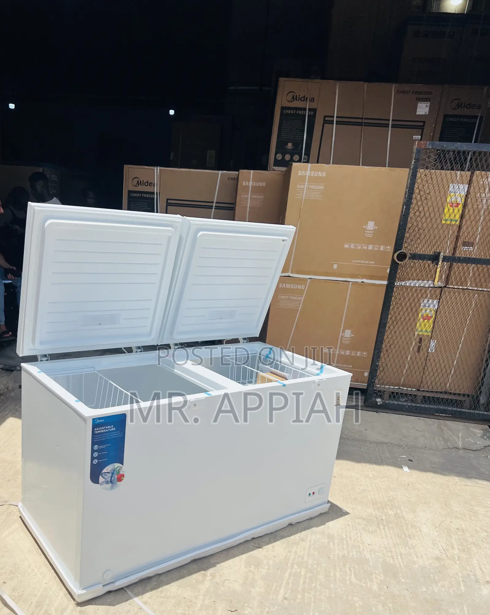 Premium Midea 508liters Double Door Chest Freezer(White)