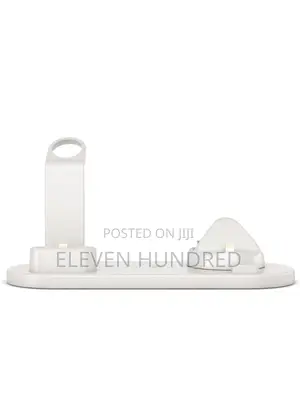 3-in-1 Rotatable Wireless Charging Dock Station (White)