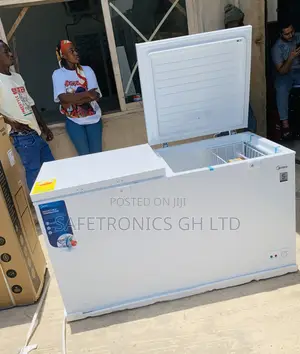 Neatly Sealed Midea 508l Double Door Chest Freezer White