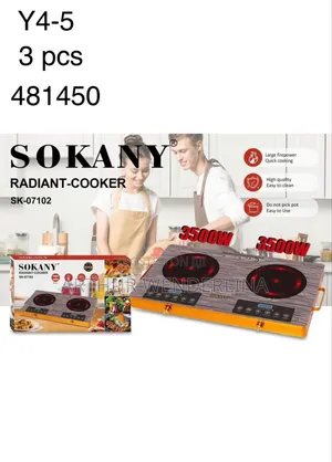 Sokany 3500w Dual Burner Infrared Cooker .(Electric Stove)