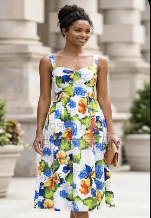 Multicoloured Sleeveless Dress