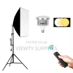1 Studio Softbox Kit for Live Streaming Portrait Photography