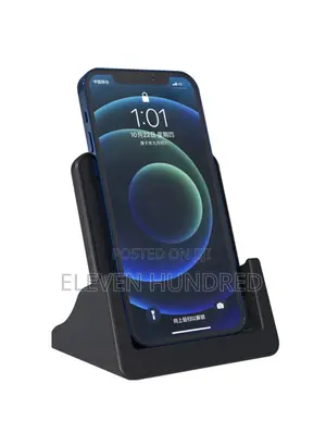 15w Fast Charging Dock Vertical Wireless Charger(Black)