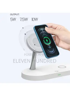 4 in 1 Magnetic Wireless Charger With Led Night Light for iPhone