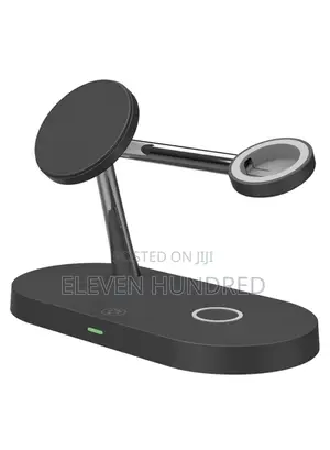 4 in 1 15w Max Magnetic Wireless Charger With Led Night Light (Black)