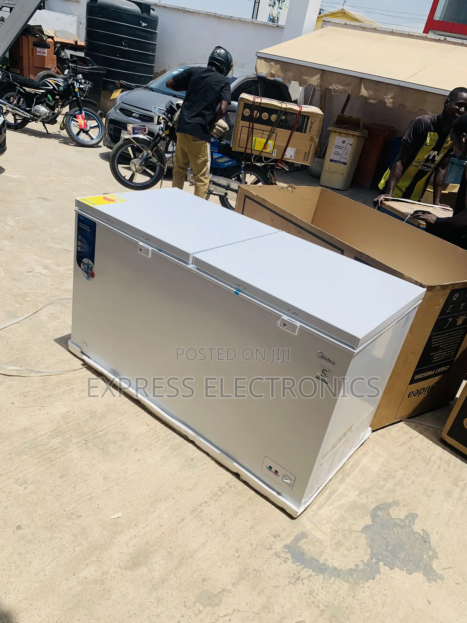 Limited Stock Chest Double Door Midea 50 Freezer White