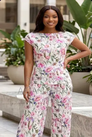 Flower Dress Trouser and Top