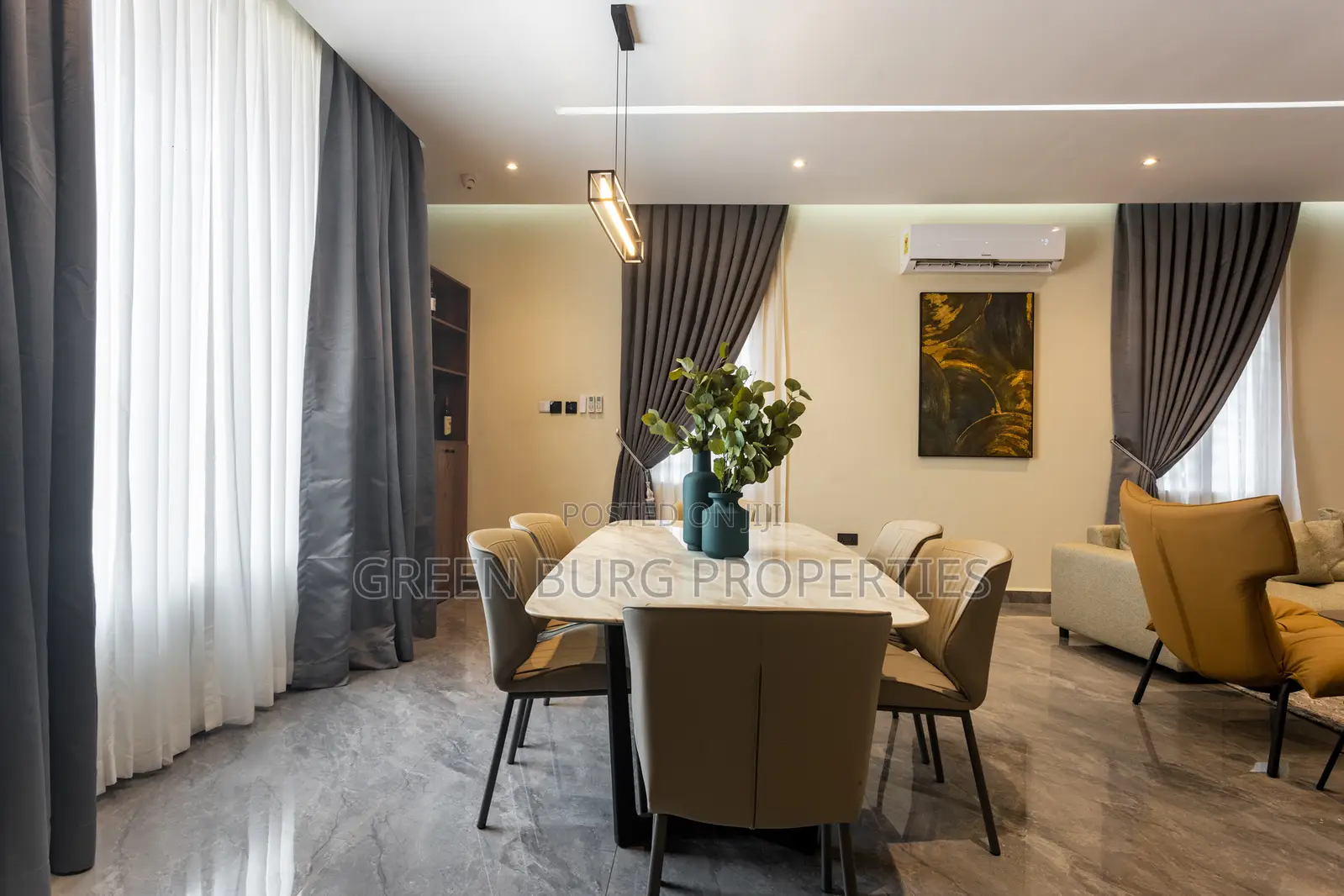 Furnished 4bdrm Townhouse / Terrace in Green, East Legon for rent