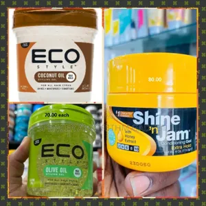 Eco Coconut 473ml/ Olive Oil 473ml /Shine & Jam Conditioning Gel 113g.