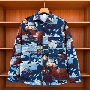 Long-Sleeved Button-Up Jackets Featuring Various Graphic Patterns