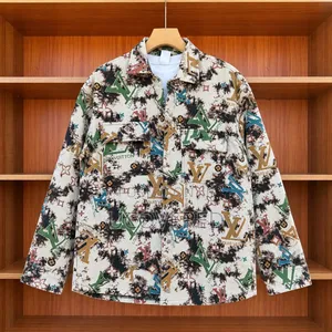 Long-Sleeved Button-Up Jackets Featuring Various Graphic Patterns