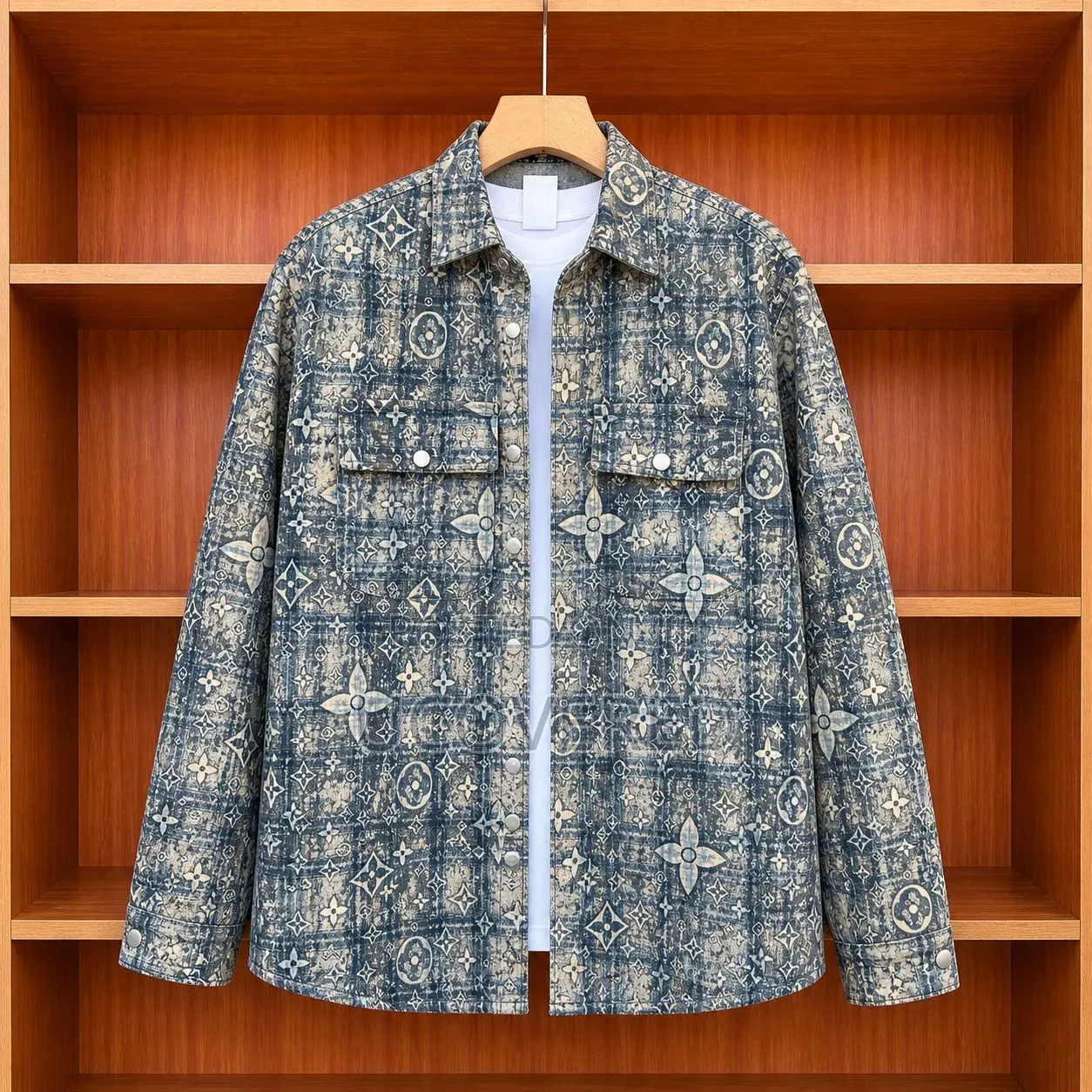 Long-Sleeved Button-Up Jackets Featuring Various Graphic Patterns