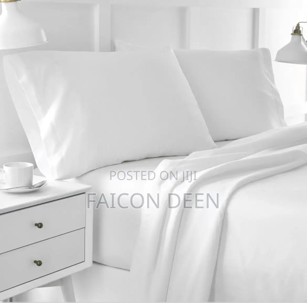 The Feel of Pure Original Cotton(2 Hotel Cotton Sheets,4 Pillow Cases