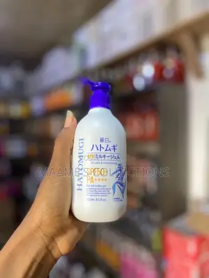 Hatomugi Uv Milky Gel Sunscreen Face and Body Lotion Spf50 Pa +
