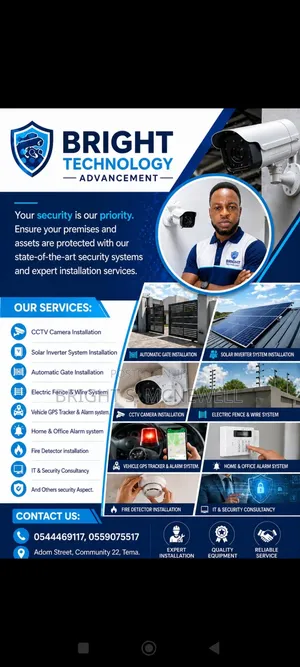 CCTV Camera, Solar System, Fire Detector, Electric Fence Wiring, Alarm