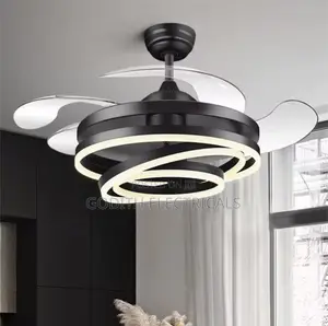Fan With Light 3 Colors With Bluetooth Speaker