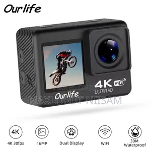 4 K Wifi Action Camera With Free Helmet Mount