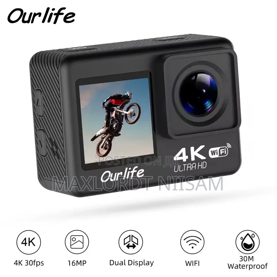 4 K Wifi Action Camera With Free Helmet Mount