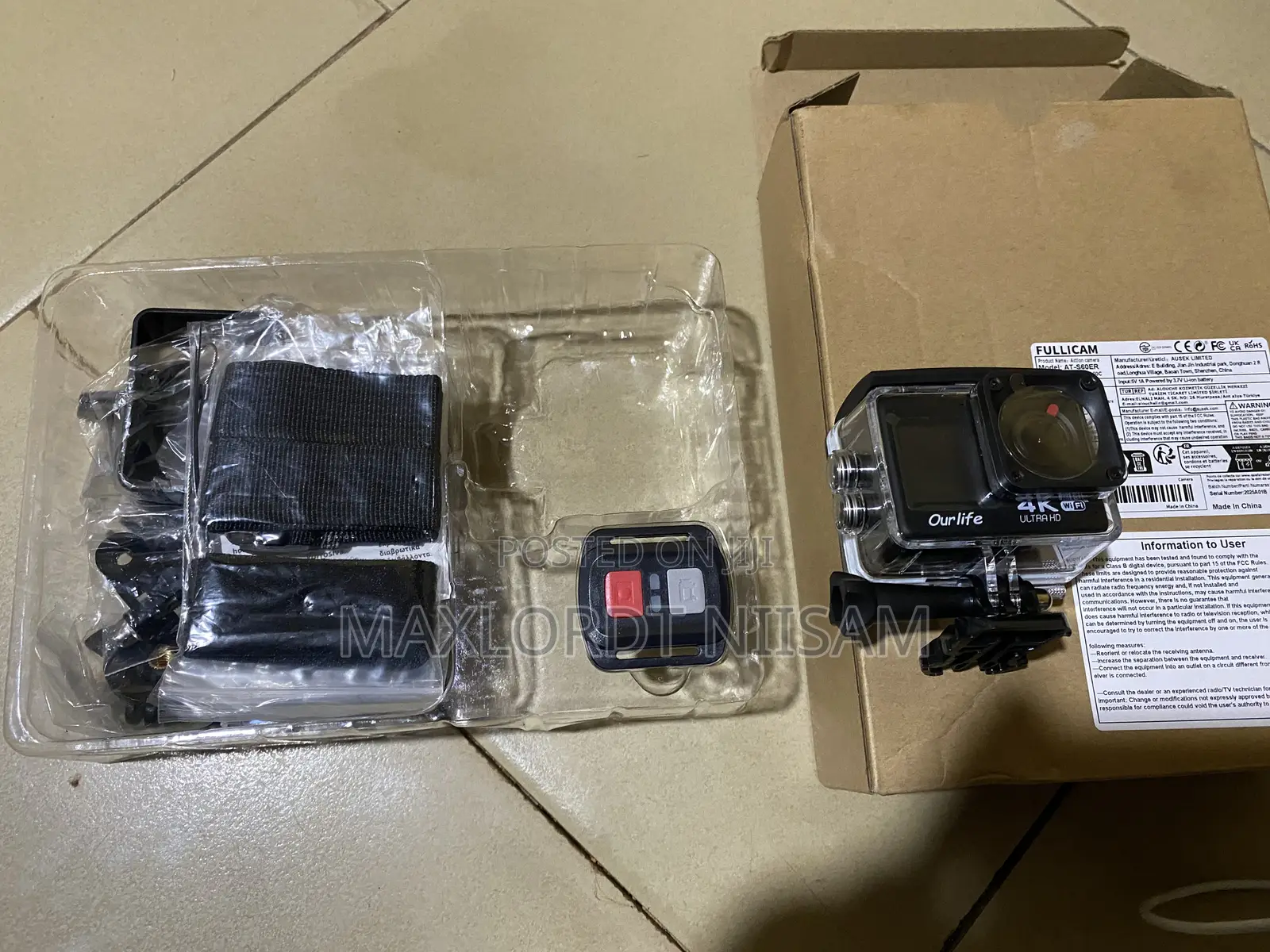 4 K Wifi Action Camera With Free Helmet Mount