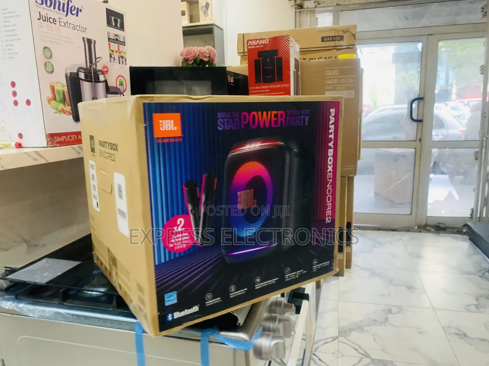 Shop From Us JBL Party Box Encore 2 Potable With 2 Microphones