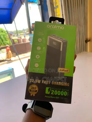 Oraimo 20000mah 22.5w Super Fast Power Bank – Type-C Fast Charge