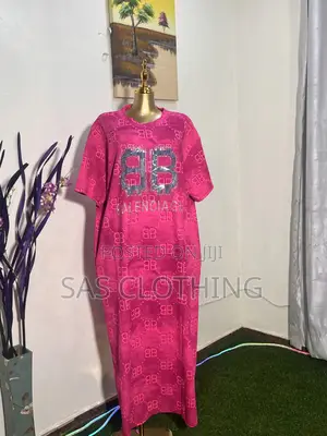 Exclusive Balenciaga Inspired Sparkle Maxi Dress