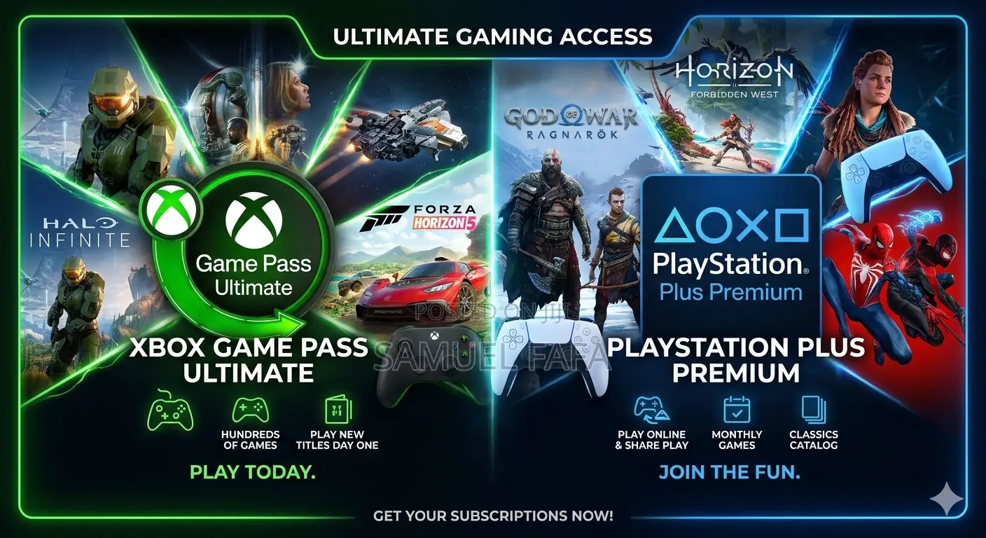 Playstation Plus, Xbox Game Pass Game Keys