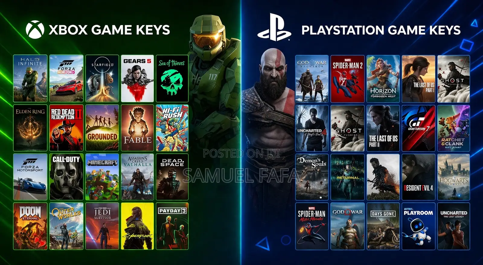 Playstation Plus, Xbox Game Pass Game Keys