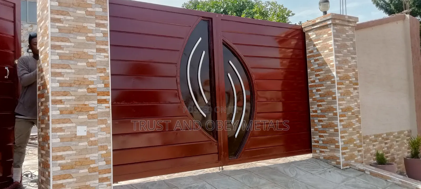 Galvanized Metal Gate