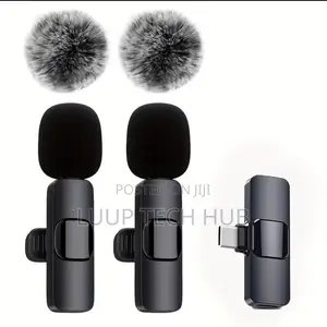 2 Wireless Lavalier Microphones