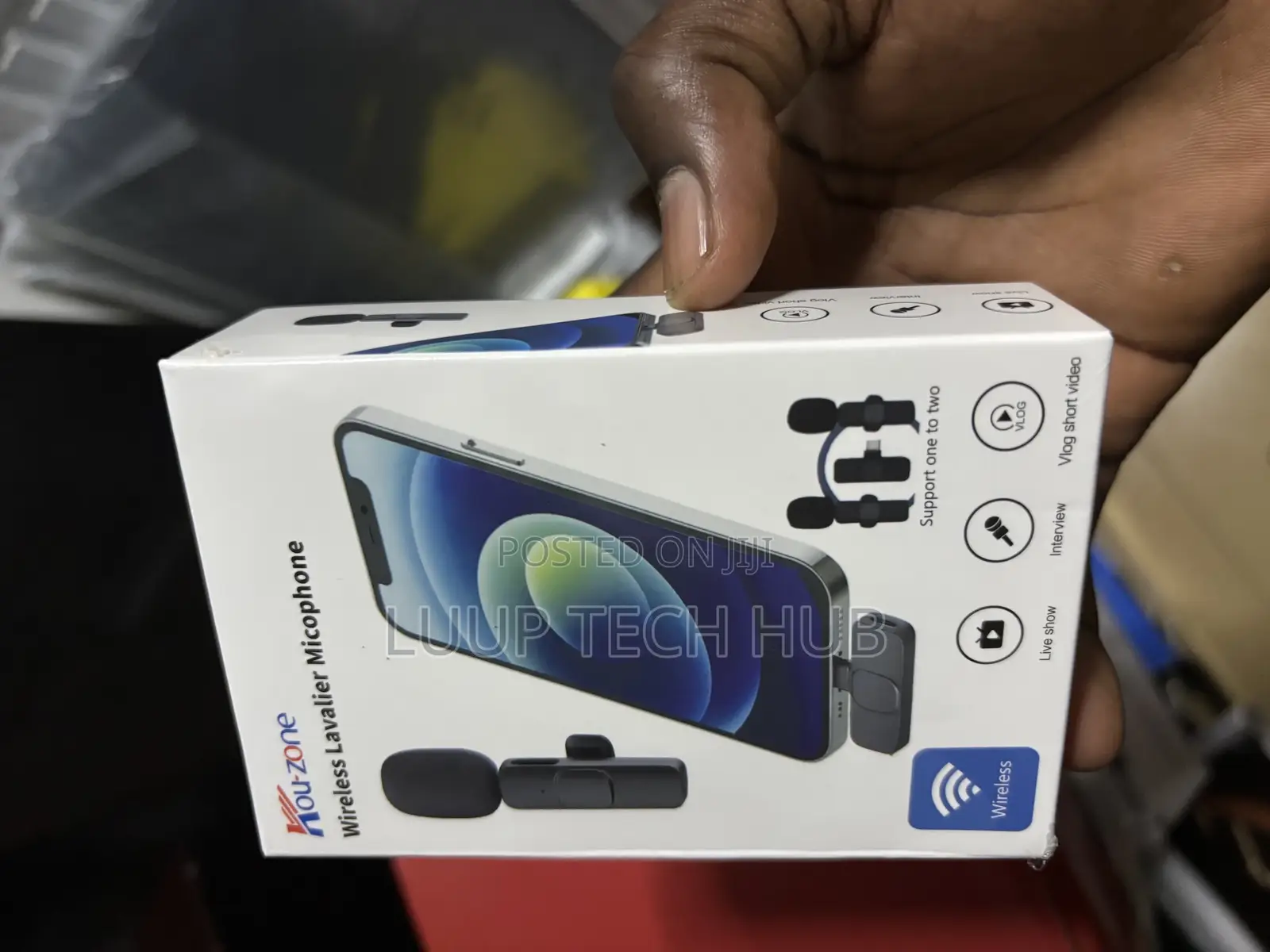 2 Wireless Lavalier Microphones