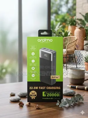 Oraimo 20000mah Power Bank 22.5w – Strong Battery Backup