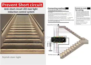 Smart Led Staircase Lighting Controller With Short-Circuit Protection