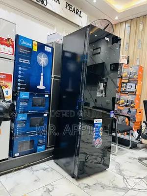 Get Unique Pearl Double Door Electric Refrigerator(Mirror) Pf-370-13m