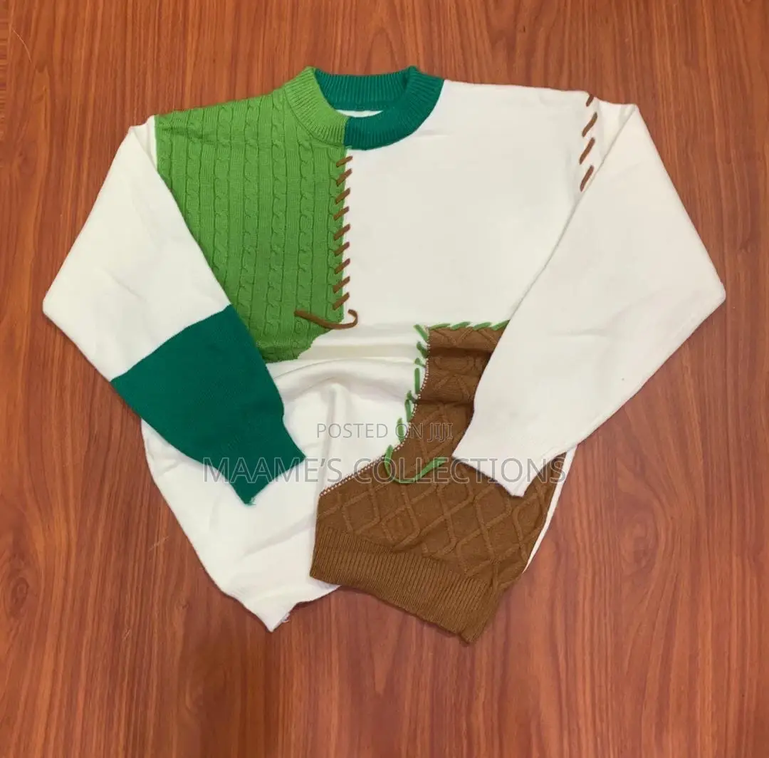Men’S Color Block Knitted Sweater / Cardigan / Pullover