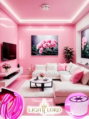 ( 9979) Pinkish Home Decor Neon 100meters