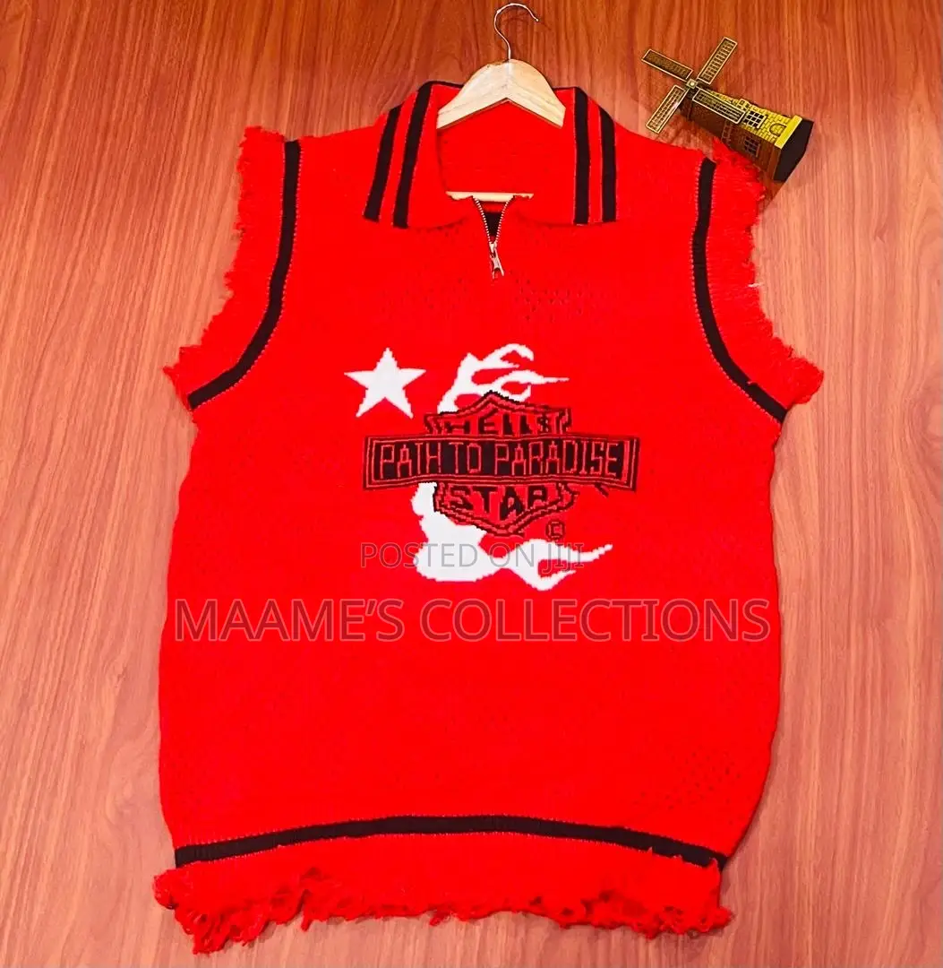 Branded Sleeveless Knit Sweater Vest