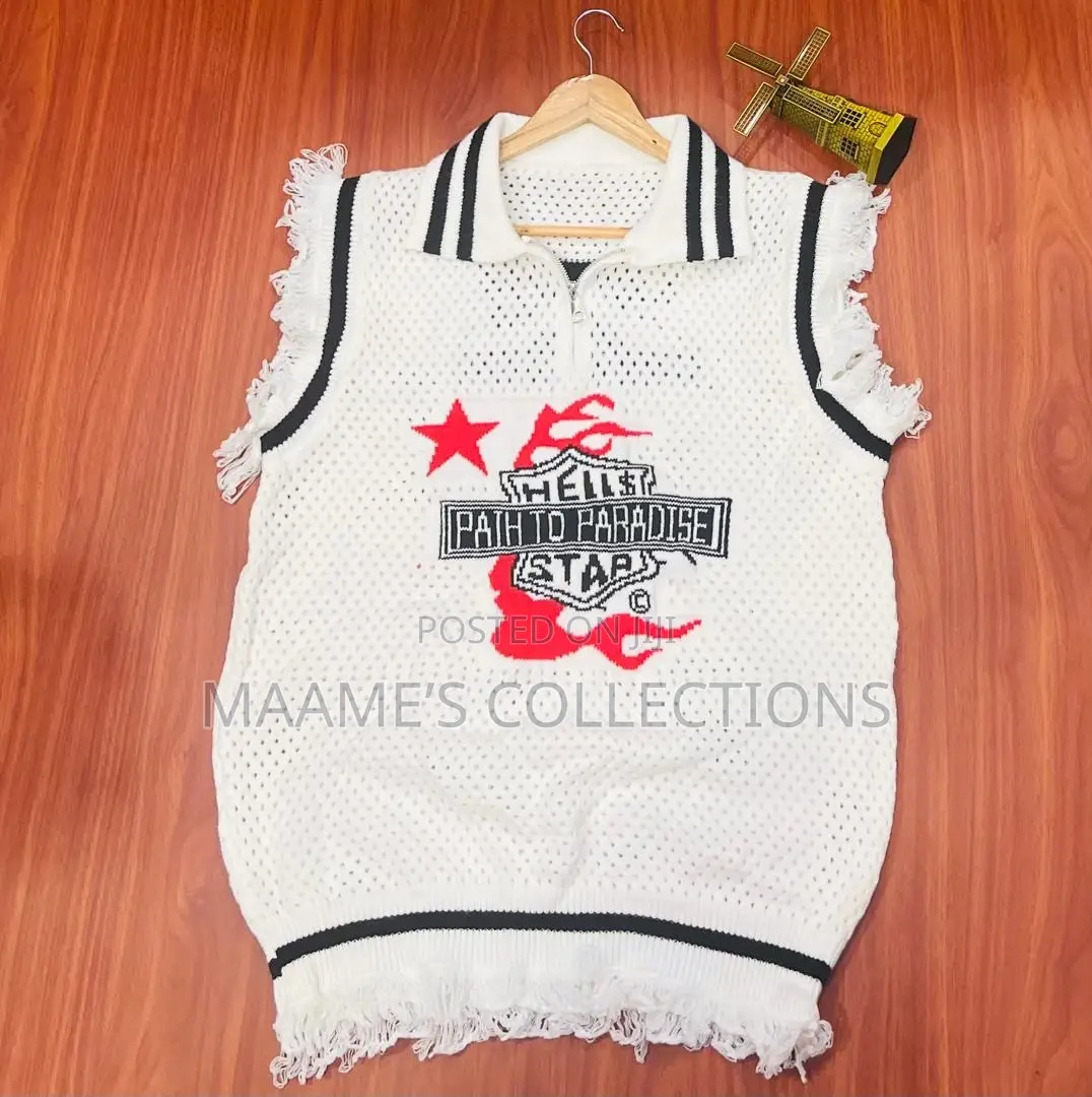 Branded Sleeveless Knit Sweater Vest