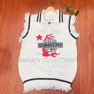 Branded Sleeveless Knit Sweater Vest