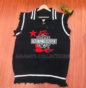 Branded Sleeveless Knit Sweater Vest