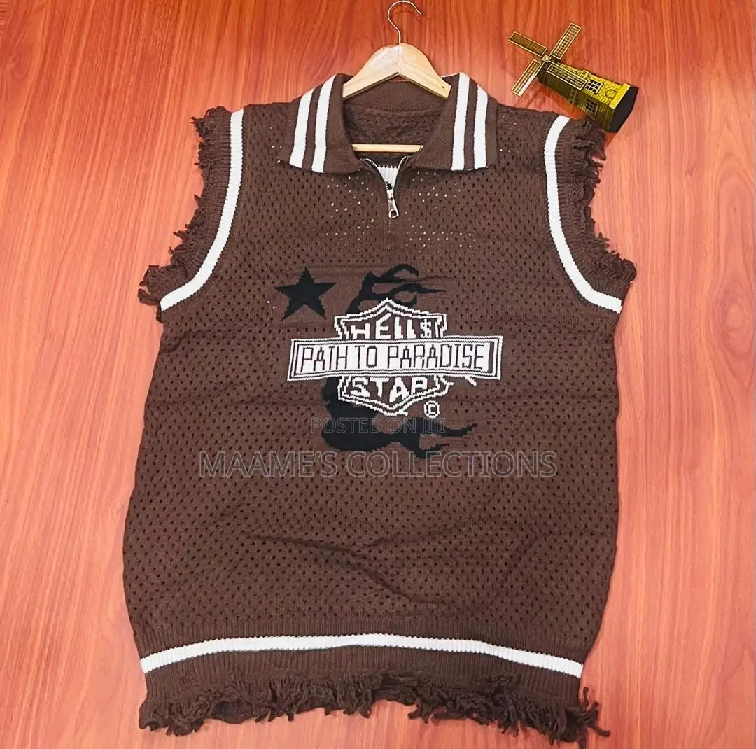 Branded Sleeveless Knit Sweater Vest
