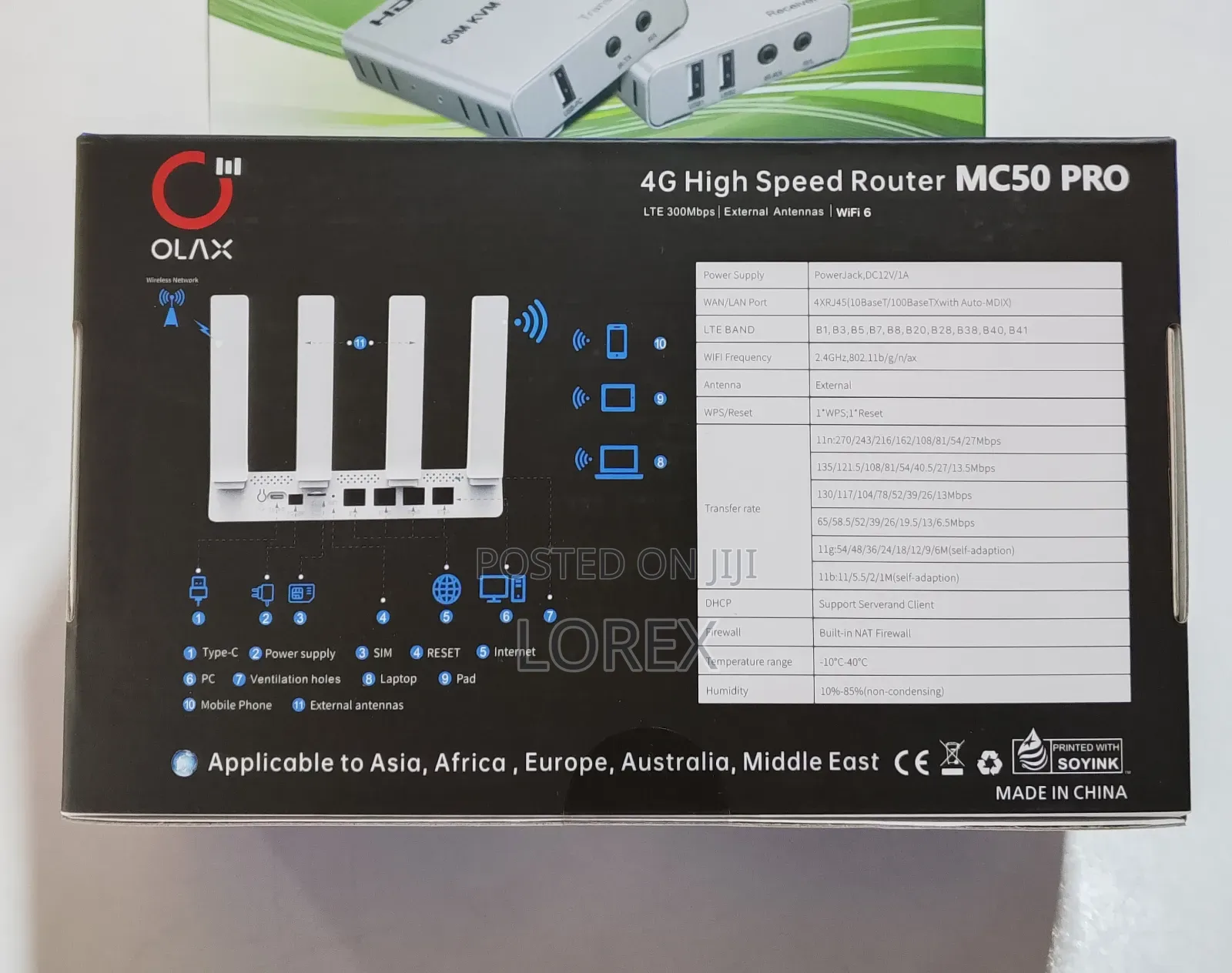 Universal Sim Router 4g Lte Olax 300mbs