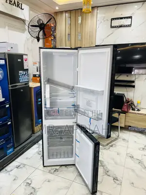 Energy Efficient Pearl Bottom Mount Freezer Fridge(Black)Mirror 