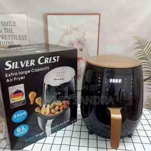 Sliver Crest Extra Large Capacity Air Fryer -6l- 2400w - Black