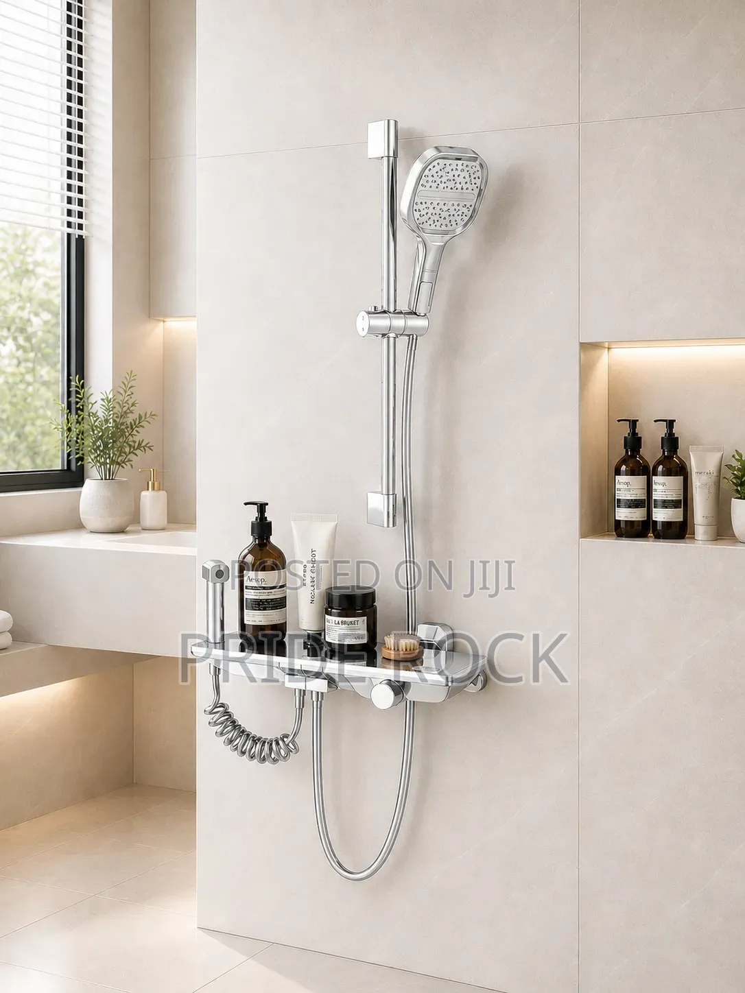 Two in One Adjustable Led Light Telephone Shower Tap